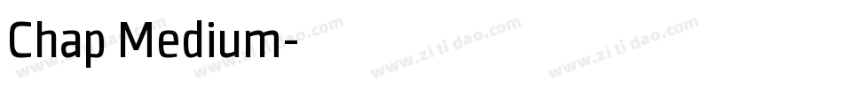 Chap Medium字体转换